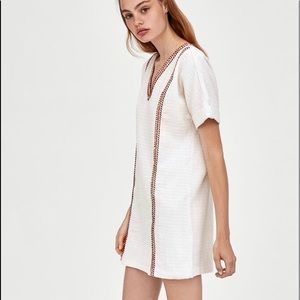 Zara V neck mini dress